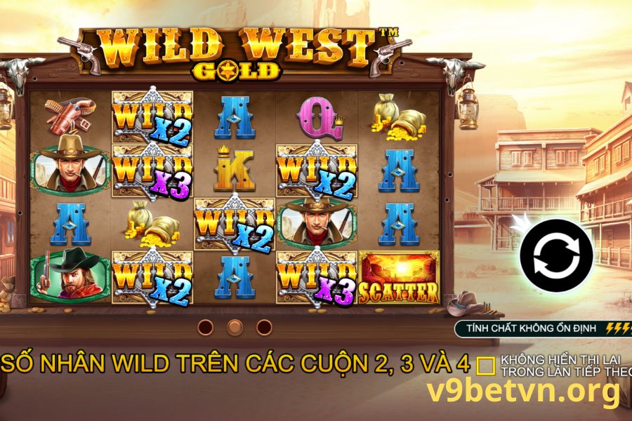Tìm hiểu đôi nét về trò chơi WILD WEST GOLD tại cổng game V9bet